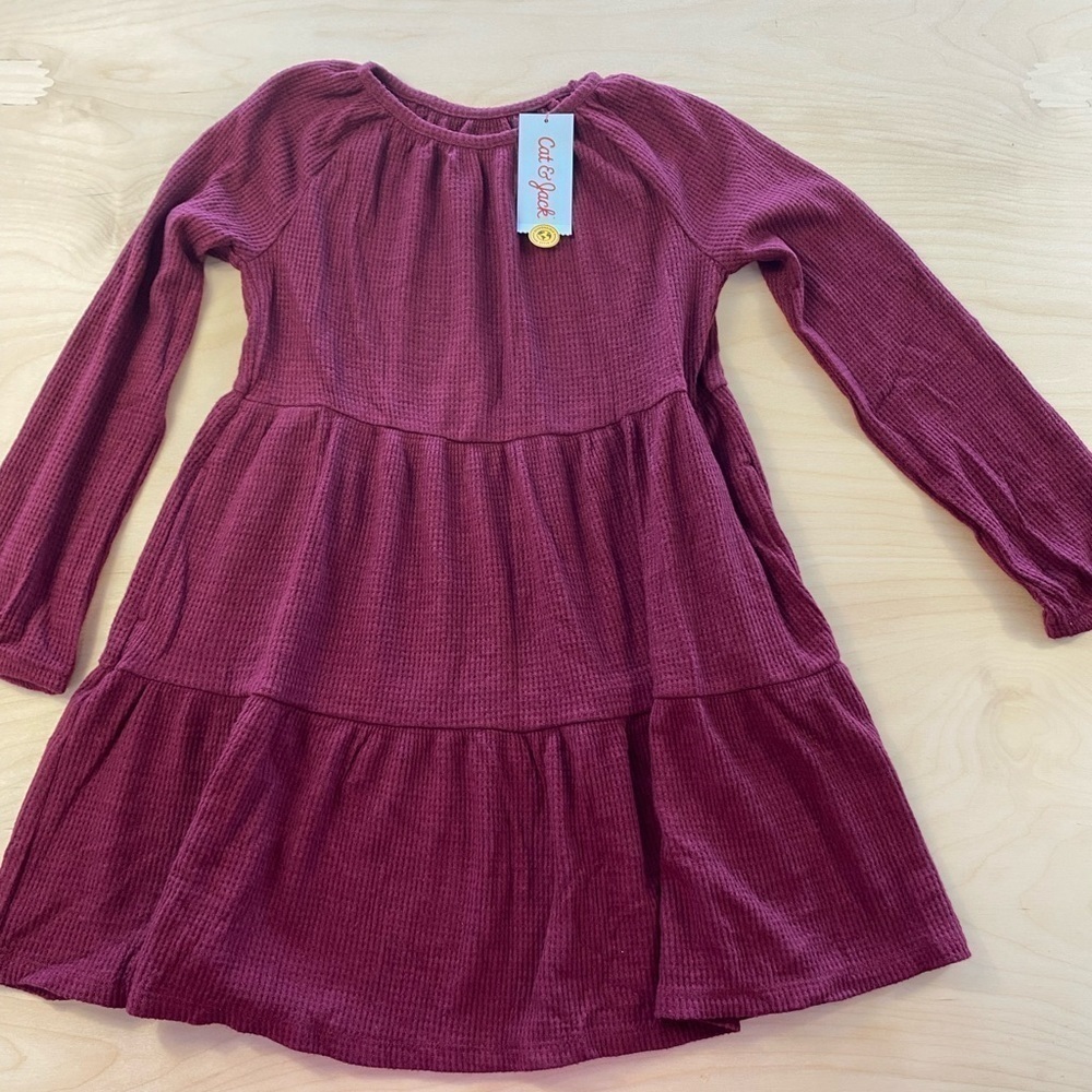 Cat & Jack Long Sleeve Dress size medium (7/8) (O)
